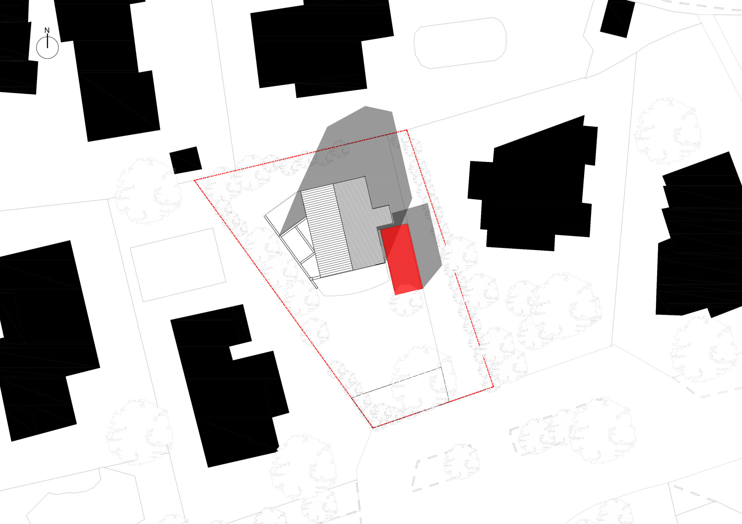 Le2bis-Agence d'architecture toulouse-Extension Maison Ossature bois-Plan masse